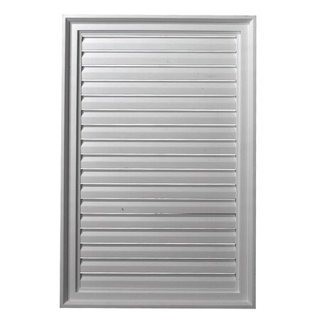 Ekena Millwork Vertical Urethane Gable Vent Louver, Functional, 24"W x 17"H GVVE24X17F